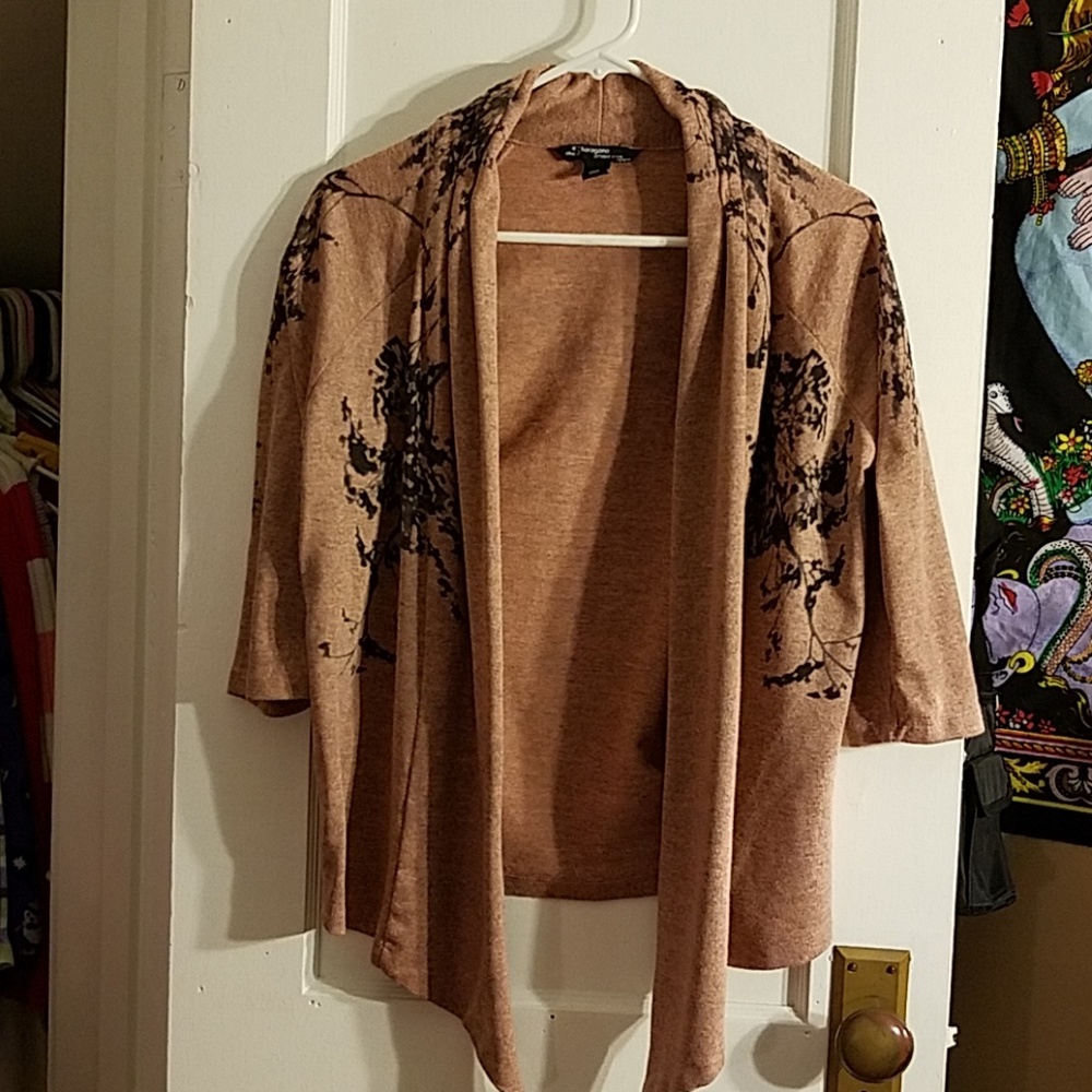 3/4 sleeve pink shawl